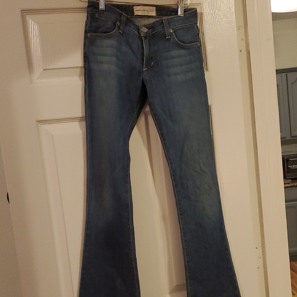 Paper Denim & Cloth Classic Blue Wide-Leg Jeans